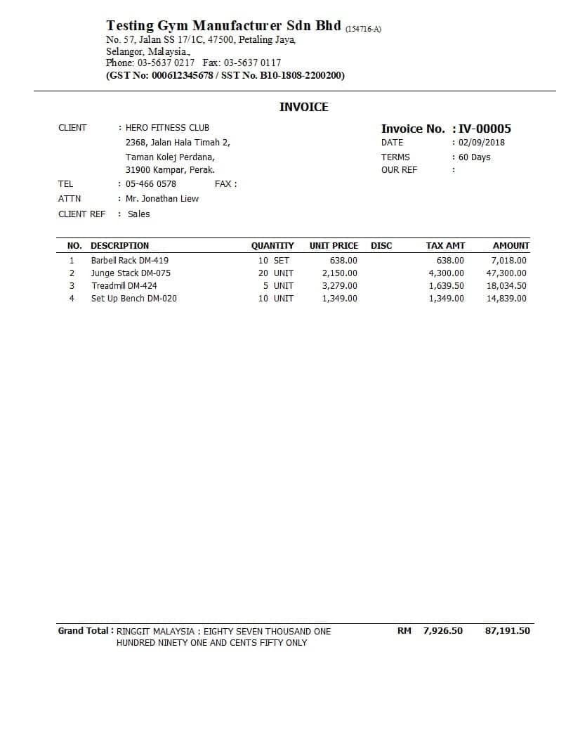 SQL Report Templates | Everest Systems Sdn Bhd