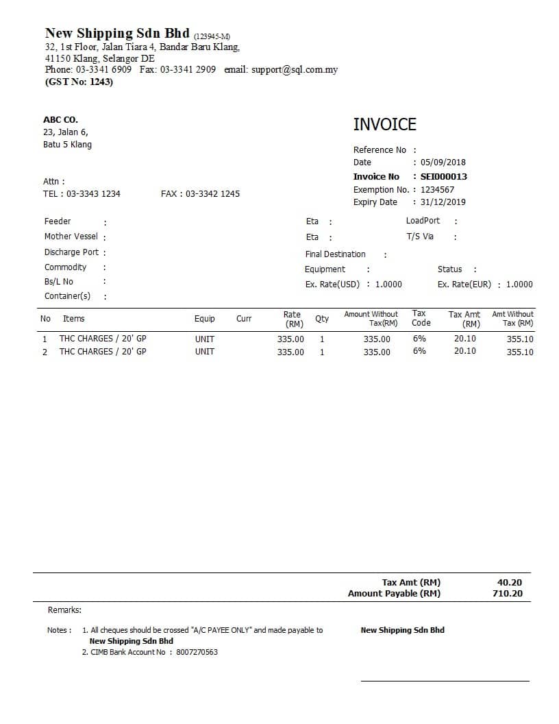 SQL Report Templates | Everest Systems Sdn Bhd